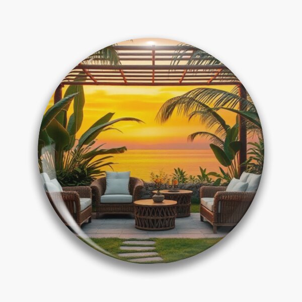 Item preview, Luxury Tropical Backyard Pergola with Koi Pond designed and sold by Vida e Arte.