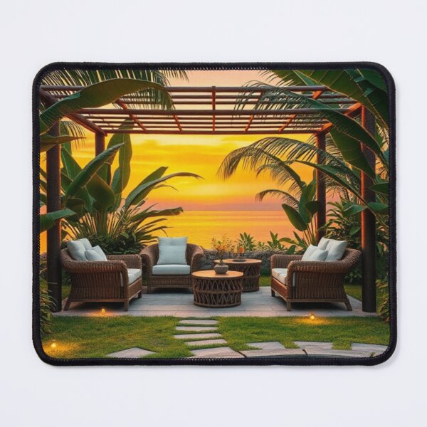 Item preview, Luxury Tropical Backyard Pergola with Koi Pond designed and sold by Vida e Arte.