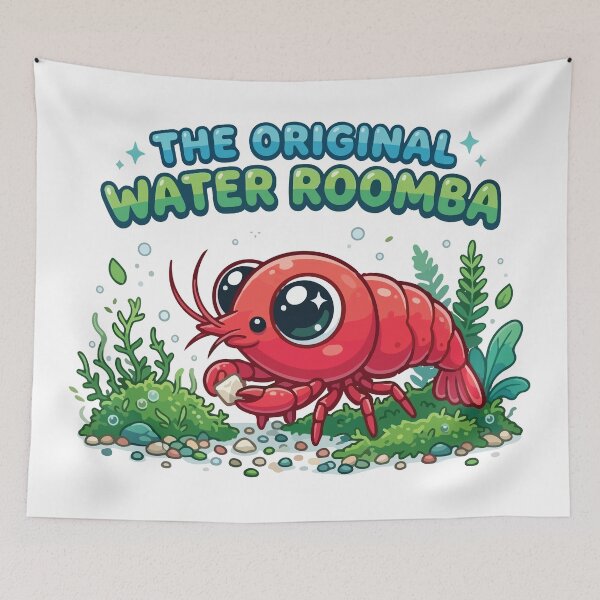 Item preview, The Original Water Roomba Funny Cherry Shrimp designed and sold by Petzzz.