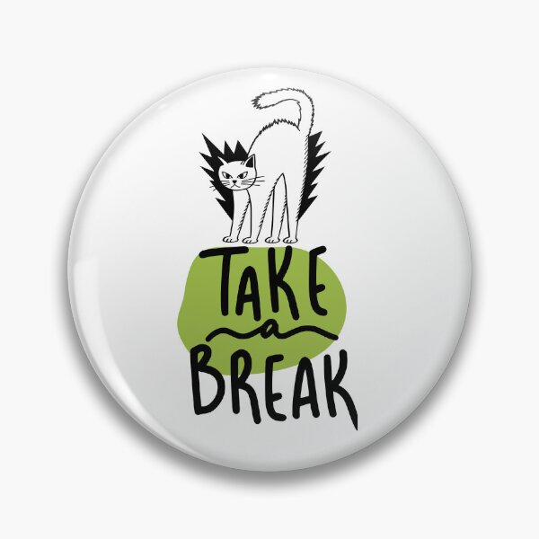 Item preview, Sassy Cat "Take a Break" - Minimalist Outline Design designed and sold by Rosenthal Studio Kreativo.