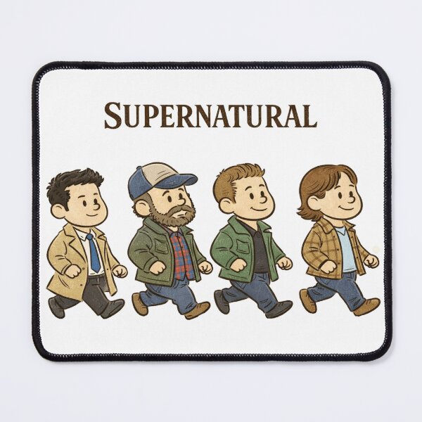 Item preview, Bobby, Castiel, Sam & Dean Winchester Cute Supernatural Fan Art designed and sold by Reyxava.