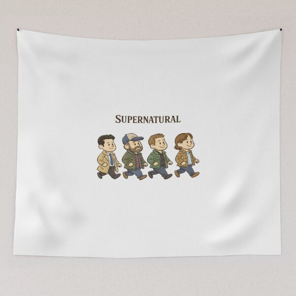 Item preview, Bobby, Castiel, Sam & Dean Winchester Cute Supernatural Fan Art designed and sold by Reyxava.
