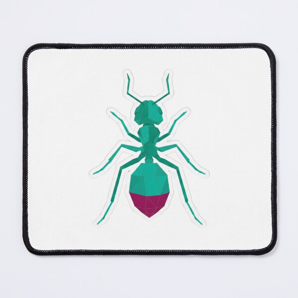 Item preview, Emerald Ant Low Poly – Elegant Insect Sticker for Collectors designed and sold by bsbd-action.