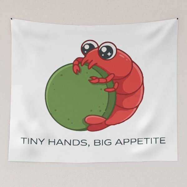 Item preview, Tiny Hands Big Appetite Hungry Cherry Shrimp designed and sold by Petzzz.