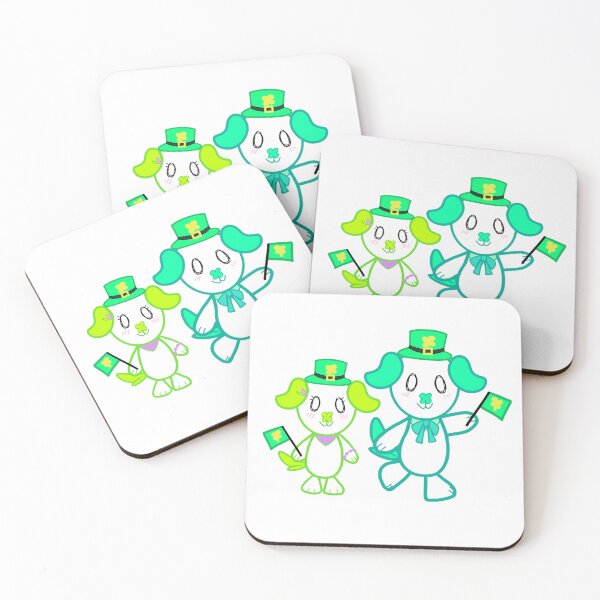 Item preview, KawaiiDOGGOS - Lucky & Clover ”St. Patrick’s day” print designed and sold by KawaiiDOGGOS(byL) & More.