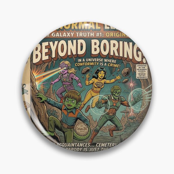 Item preview, The Un-Normal League: Beyond Boring - Retro Comic Origins designed and sold by ern vintage store.