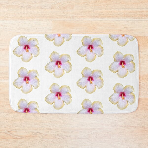 Item preview, yellow white hibiscus flower sticker designed and sold by inainart.