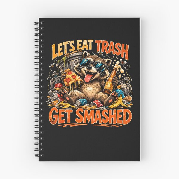 Item preview, Funny Raccoon Let’s Eat Trash Get Smashed Retro Design designed and sold by JerdbordinShop.