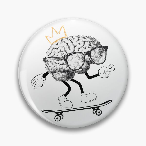 Item preview, Brain Sk8 Funny Nerd Skate Or Die Art designed and sold by SeNsArtGallery.