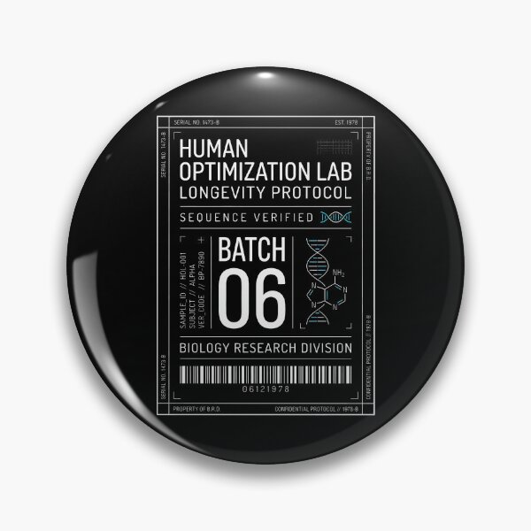 Item preview, Human Optimization Lab Biology Longevity Cyberpunk Protocol designed and sold by SplashTastic.