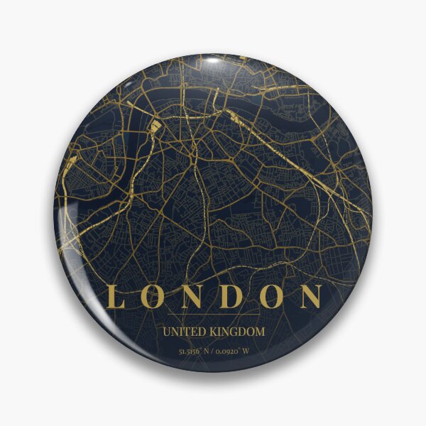 Item preview, London City Map in Midnight Blue designed and sold by CityMapsShop.