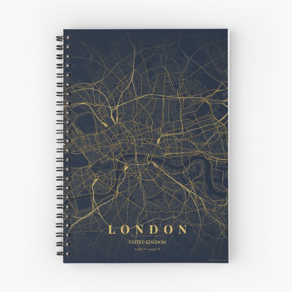 Item preview, London City Map in Midnight Blue designed and sold by CityMapsShop.