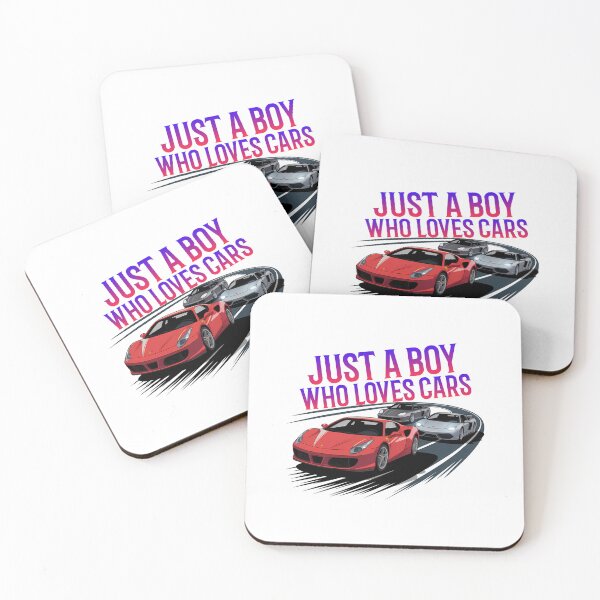 Item preview, Just a Boy Who Loves Cars designed and sold by DigitalDream11.