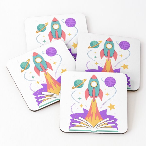 Item preview, Reading Is Out of This World - Rocket Book Lover Design designed and sold by Tomasz  Siennicki.