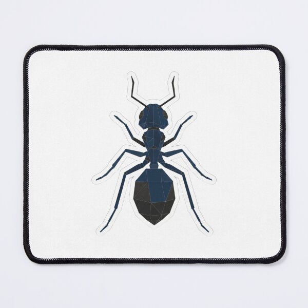 Item preview, Geometric Midnight Blue Ant – Minimalist Sticker for Technology and Gadgets designed and sold by bsbd-action.