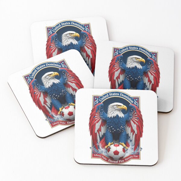 Item preview, USA Eagle Liberty T-Shirt, Dominion Pulse Emblem Mug, American Flag Soccer Pride Gift designed and sold by YMLux.