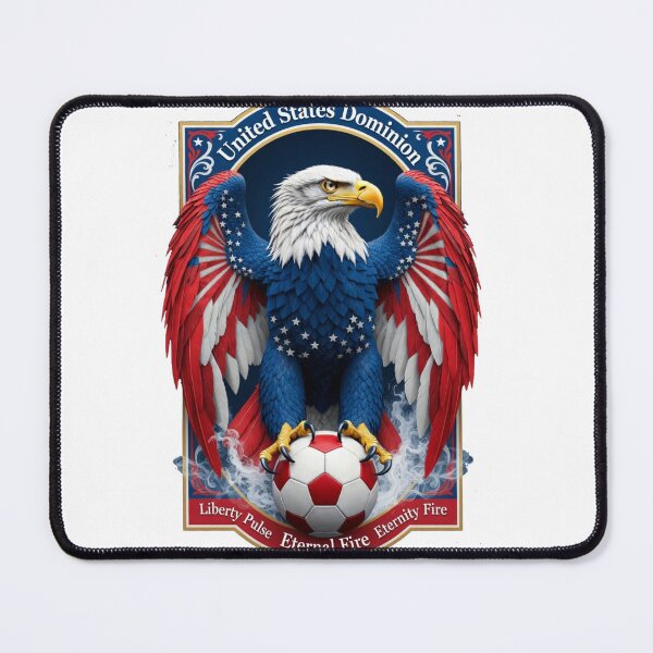 Item preview, USA Eagle Liberty T-Shirt, Dominion Pulse Emblem Mug, American Flag Soccer Pride Gift designed and sold by YMLux.