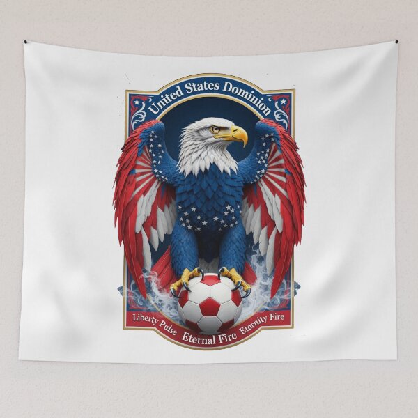 Item preview, USA Eagle Liberty T-Shirt, Dominion Pulse Emblem Mug, American Flag Soccer Pride Gift designed and sold by YMLux.