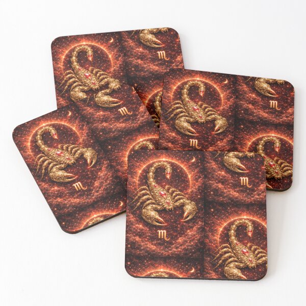 Item preview, Luxury Scorpio Zodiac Sign – Celestial Scorpio Astrology Art designed and sold by Bonitivity Zodiacs.