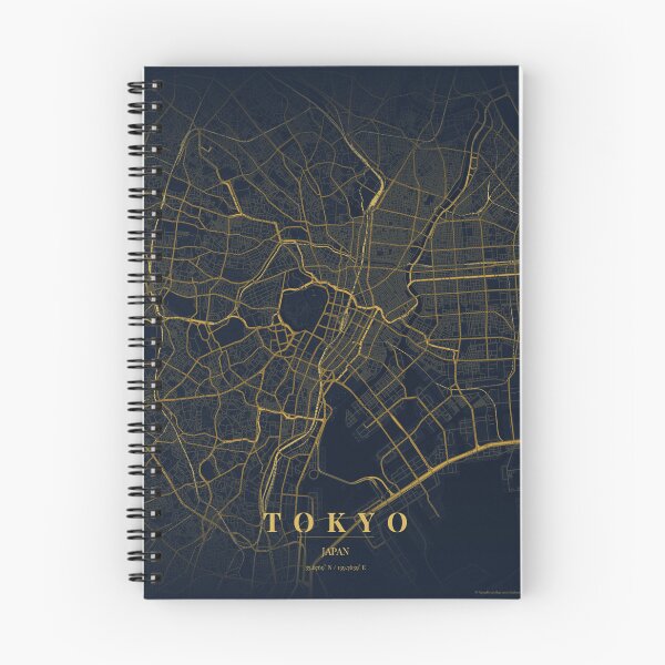 Item preview, Tokyo City Map in Midnight Blue designed and sold by CityMapsShop.