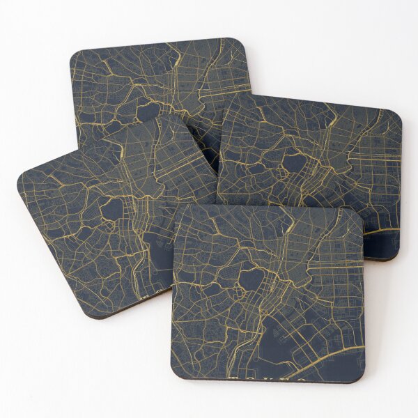 Item preview, Tokyo City Map in Midnight Blue designed and sold by CityMapsShop.