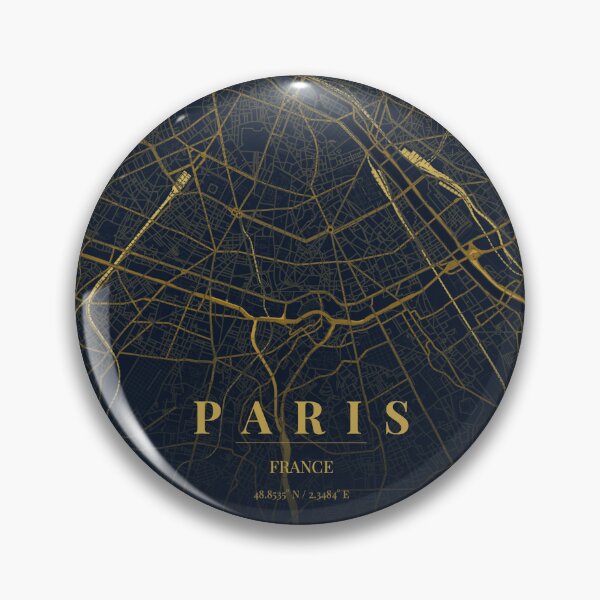 Item preview, Paris City Map in Midnight Blue designed and sold by CityMapsShop.