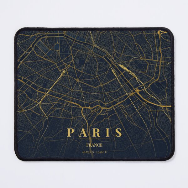 Item preview, Paris City Map in Midnight Blue designed and sold by CityMapsShop.