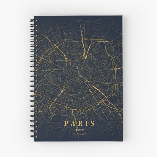 Item preview, Paris City Map in Midnight Blue designed and sold by CityMapsShop.