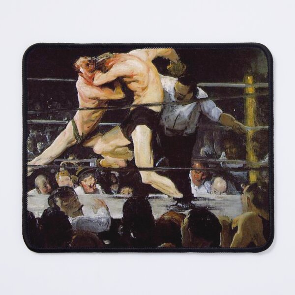 Item preview, Boxing Match Ashcan School Style Prizefighters in the Ring for Sports Art Enthusiasts designed and sold by RickE.