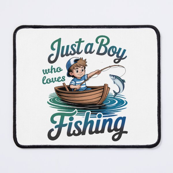 Item preview, Just a Boy Who Loves Fishing designed and sold by DigitalDream11.
