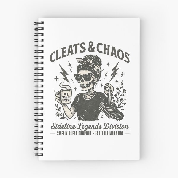 Item preview, Cleats & Chaos Sideline Legend Sideline Skeleton Soccer Mom designed and sold by clarabersetart.