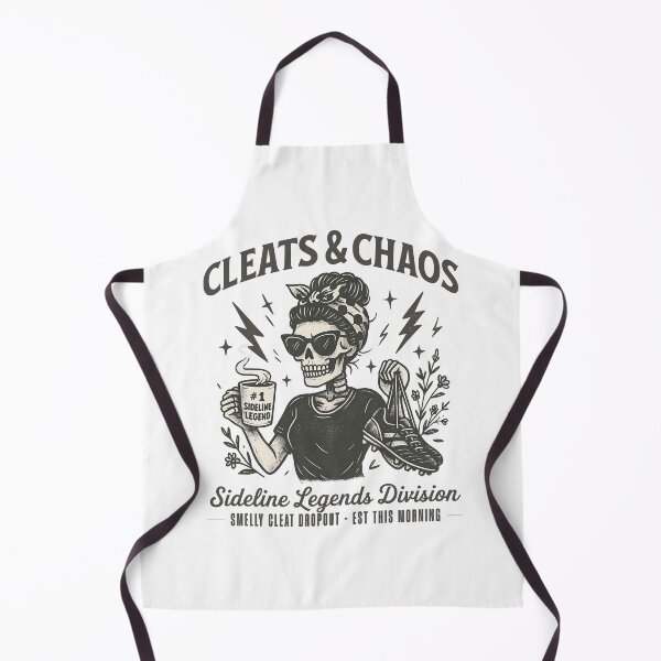 Item preview, Cleats & Chaos Sideline Legend Sideline Skeleton Soccer Mom designed and sold by clarabersetart.