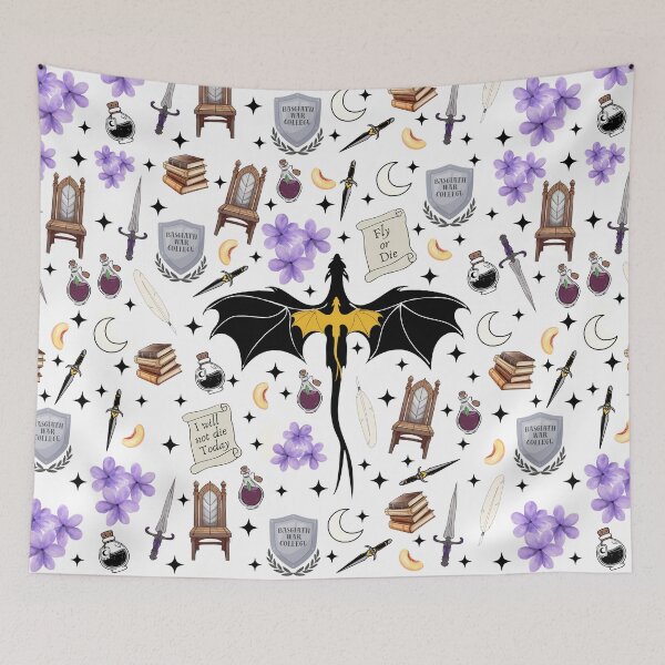 Item preview, Fourth Wing Inspired Romantasy Dragon Pattern designed and sold by Pickleslane.