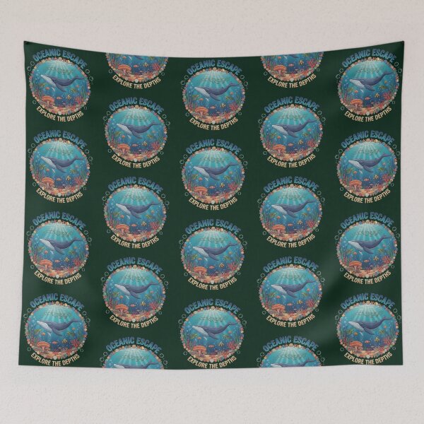 Item preview, Ocean Escape – Explore the Depths Marine Life Illustration designed and sold by Dogandesighn.
