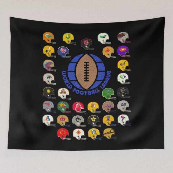 Item preview, World Football League Defunct Team Helmets  designed and sold by SherlocksStore.