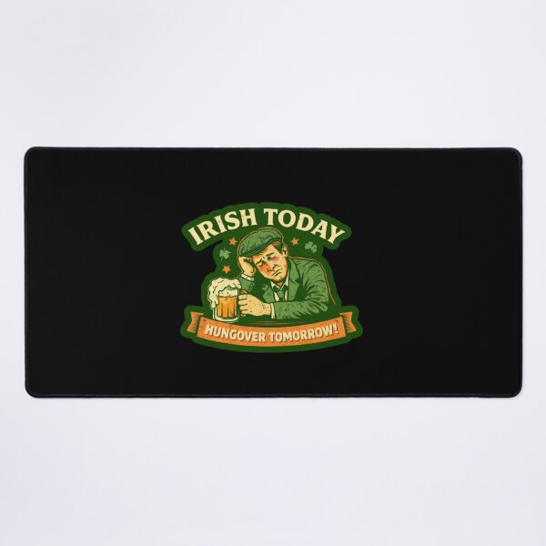 Item preview, Irish Today Hungover Tomorrow Retro St. Patrick's Day Shirt designed and sold by Mosogoloso.
