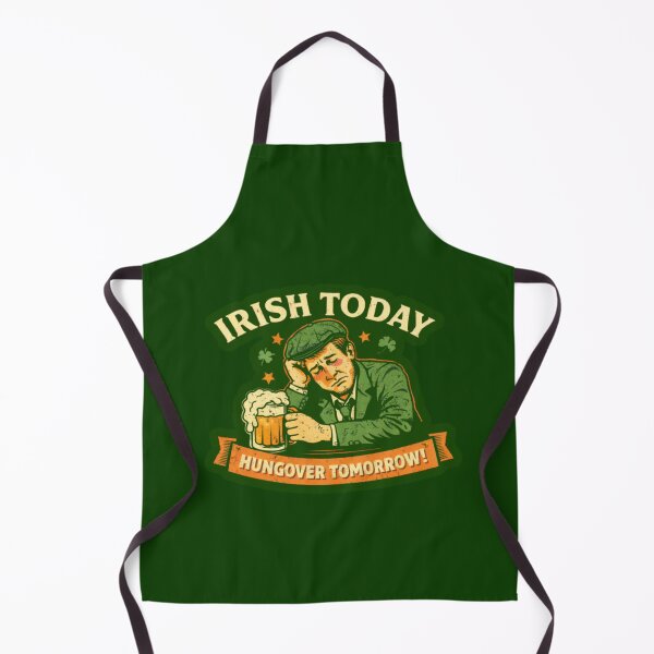 Item preview, Irish Today Hungover Tomorrow Retro St. Patrick's Day Shirt designed and sold by Mosogoloso.
