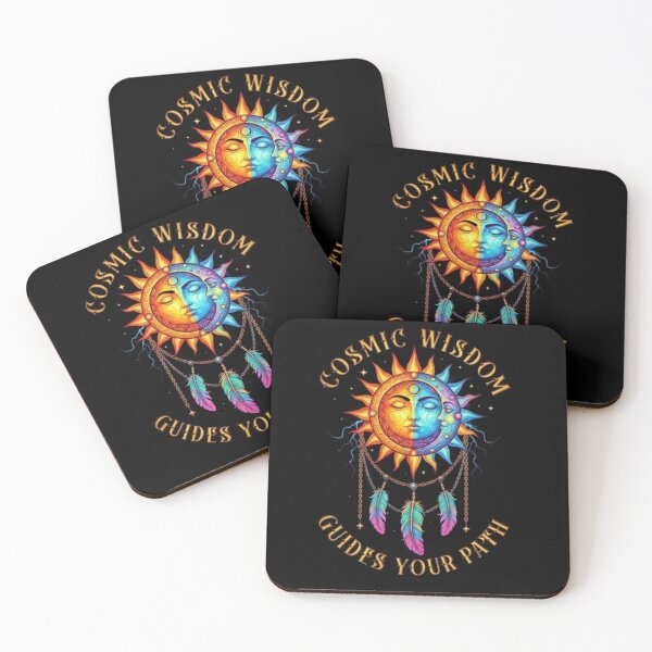 Item preview, Cosmic Sun and Moon Balance – Celestial Spiritual Art designed and sold by Dogandesighn.
