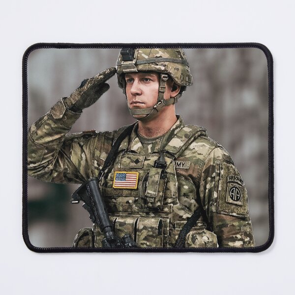 Item preview, American soldier salute – digital watercolor designed and sold by Alan-David.