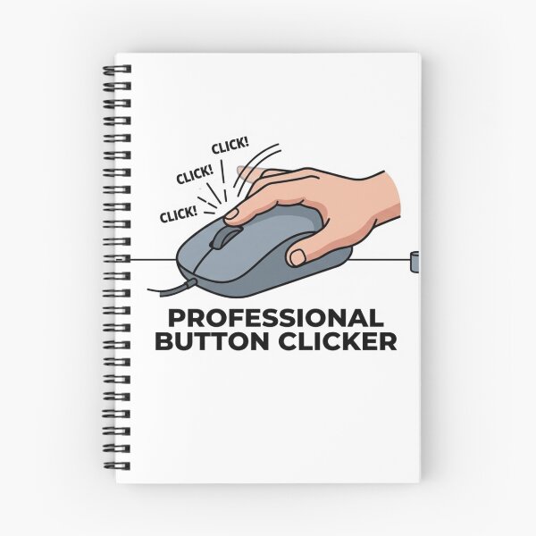 Item preview, Professional Button Clicker Funny Remote Work Mouse Clicking Humor designed and sold by ZYNORAworld.