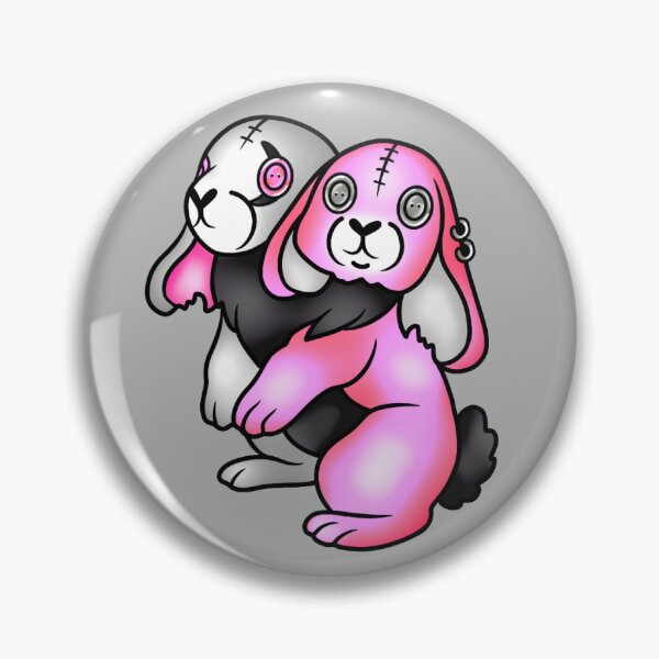 Item preview, Two-Headed Bunny - Split Pink designed and sold by tyranicorntat.