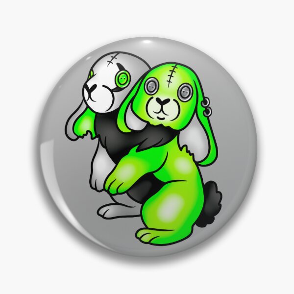Item preview, Two-Headed Bunny - Split Lime designed and sold by tyranicorntat.