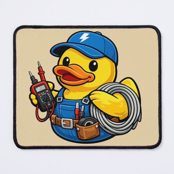 Item preview, Electrician Rubber Duck designed and sold by BROHLine Studio.