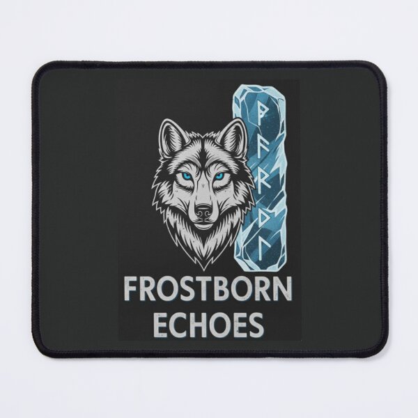 Item preview, Frostborn Wolf – Nordic Ice Rune Illustration designed and sold by Dogandesighn.