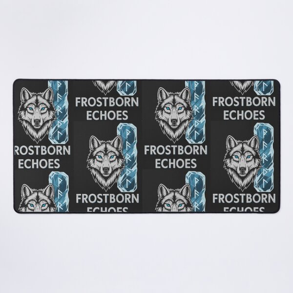 Item preview, Frostborn Wolf – Nordic Ice Rune Illustration designed and sold by Dogandesighn.