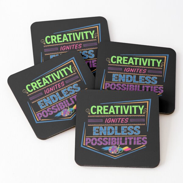 Item preview, Creativity Ignites Endless Possibilities – Inspirational Typography Art designed and sold by Dogandesighn.