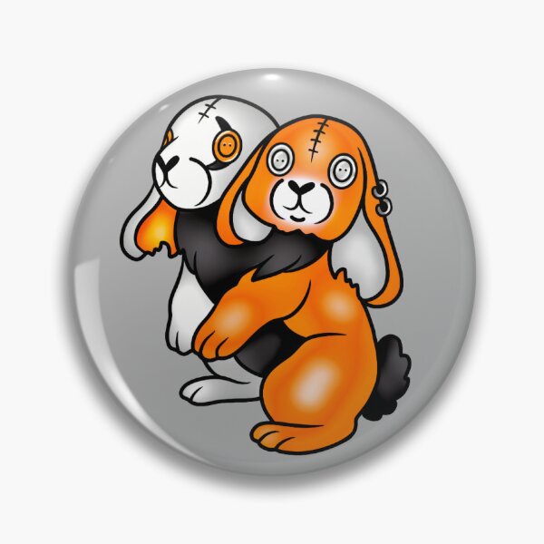 Item preview, Two-Headed Bunny - Split Orange designed and sold by tyranicorntat.