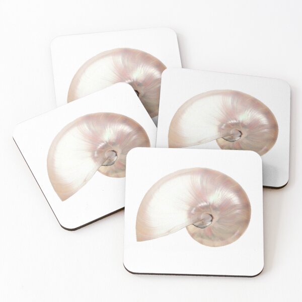 Item preview, pearly shiny pink nautilus shell it girl star girl sticker designed and sold by inainart.