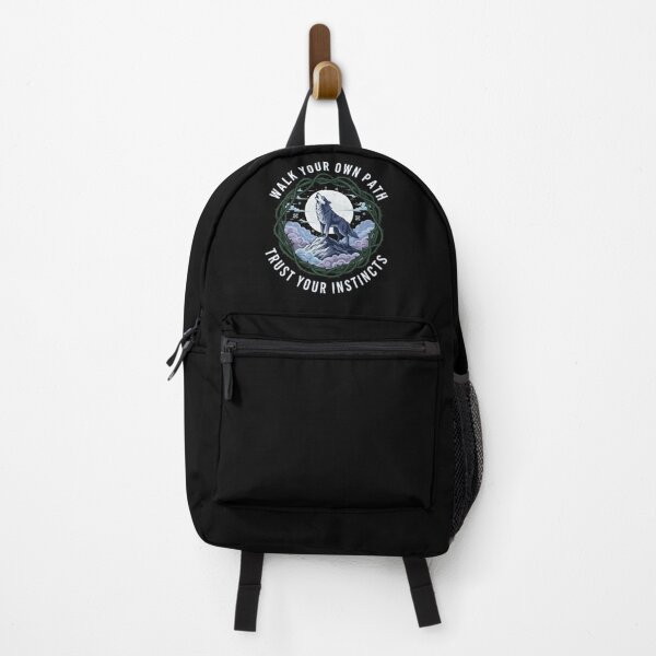 Item preview, Walk Your Own Path – Trust Your Instincts Wolf Illustration designed and sold by Dogandesighn.