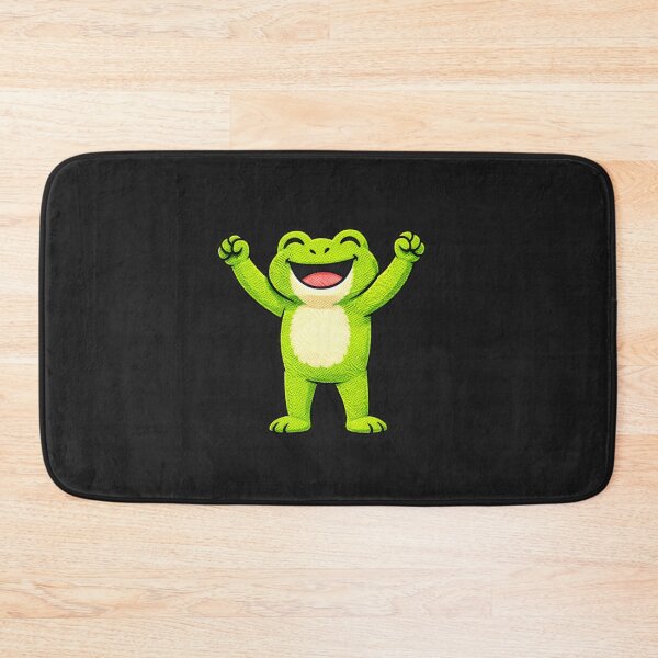 Item preview, Victory Frog – Funny Celebrating Frog Mascot Cartoon designed and sold by ColorSplash123.